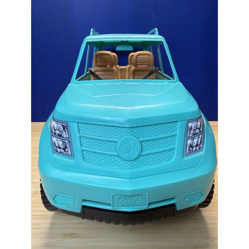 Mattel 2016 Barbie Teal Green Cadillac Escalade FGC99 SUV CAR Off Road
